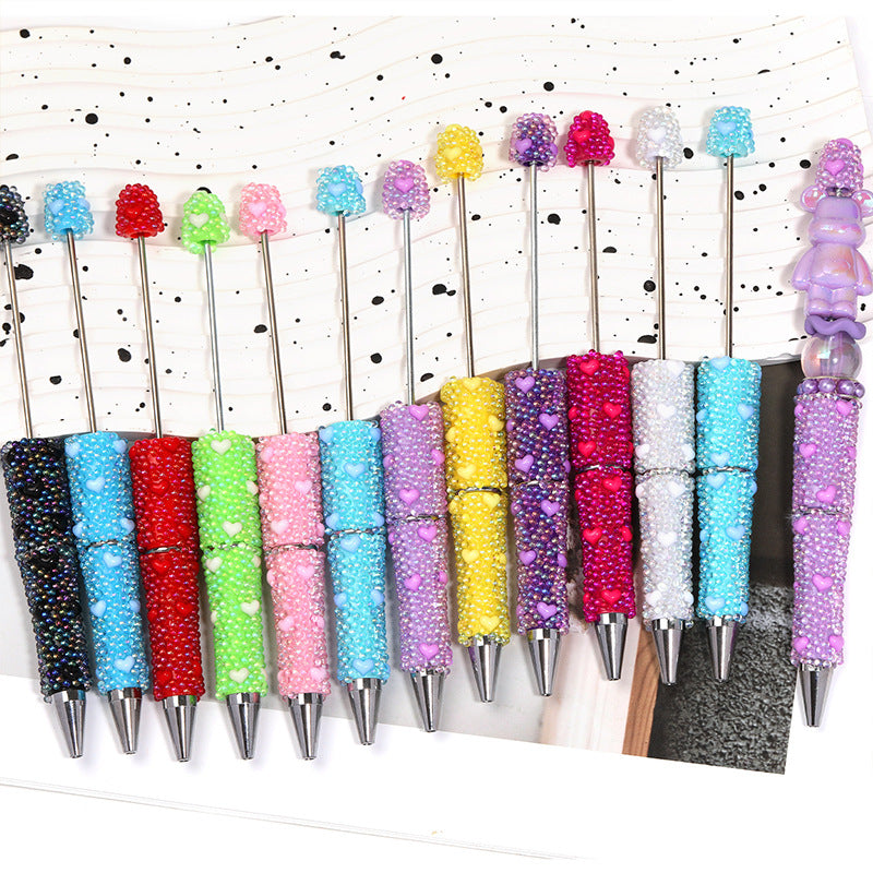 Creative Heart Bubble Beaded Pen
