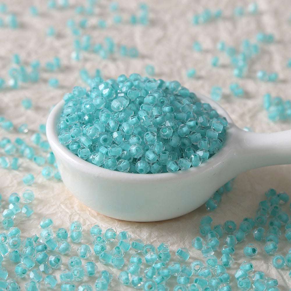 Colorful Faceted Glass Beads Rice Beads