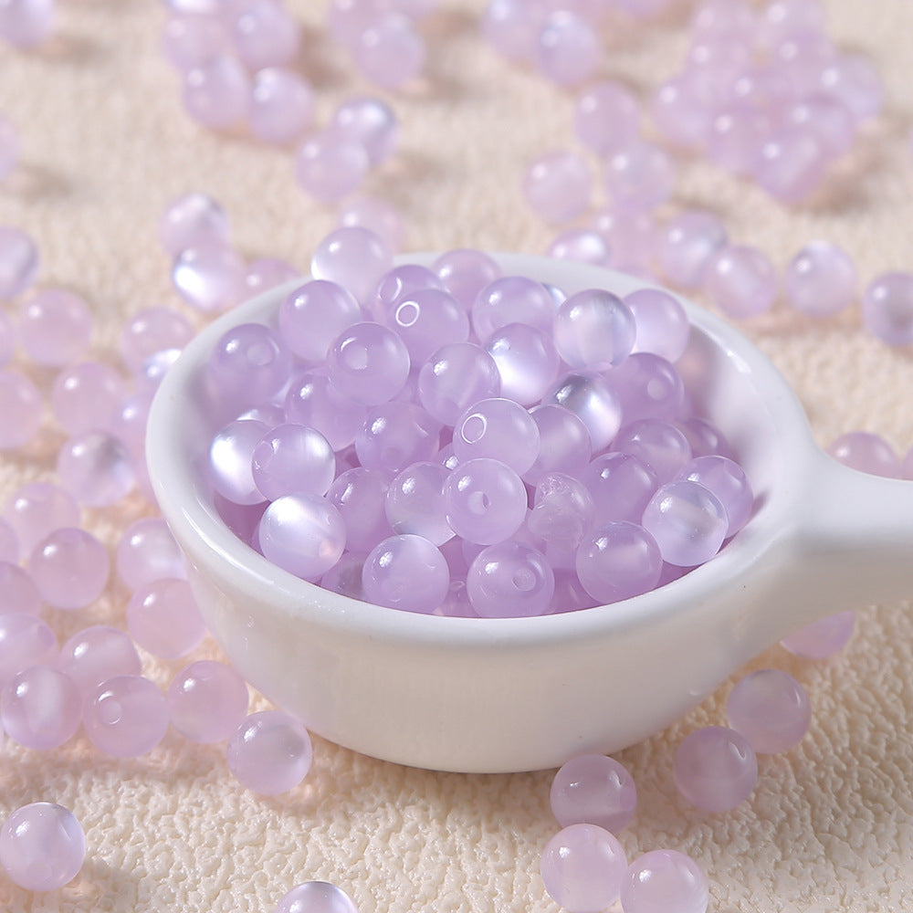 6-12mm cat eye glass beads