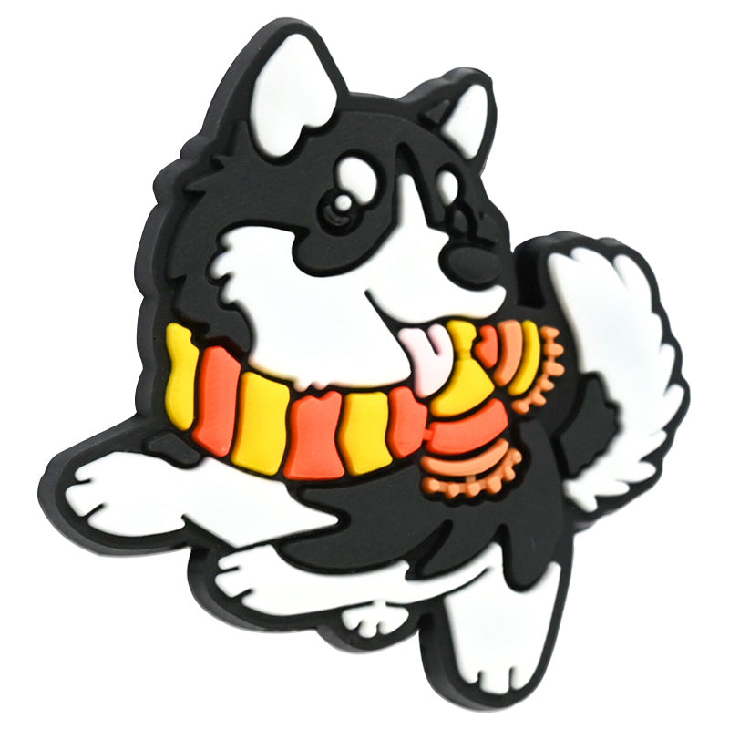 Cartoon Pet Dog Series Silicone Focal Beads