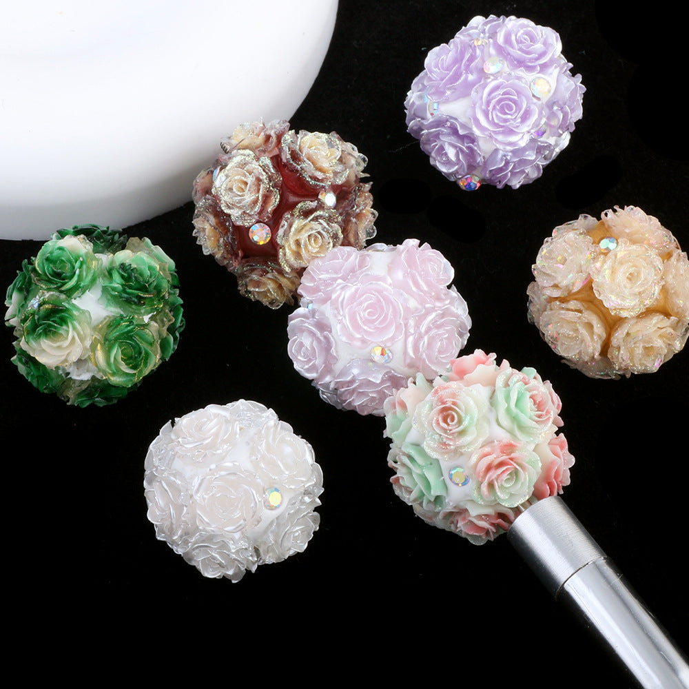 Luminous Artificial Rose Ball