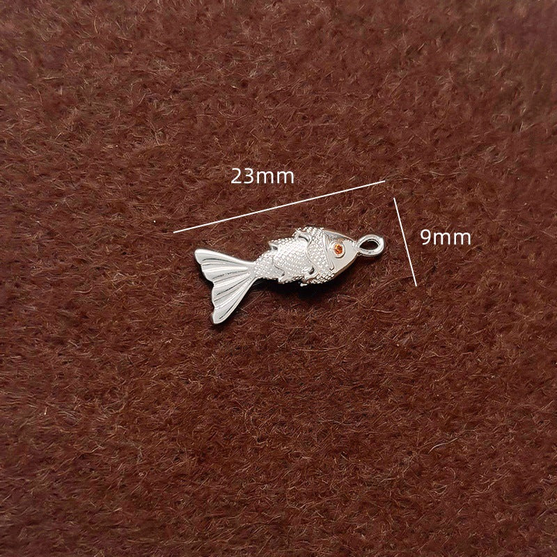 1 pc Metal Fish Pendant DIY Handmade Jewelry