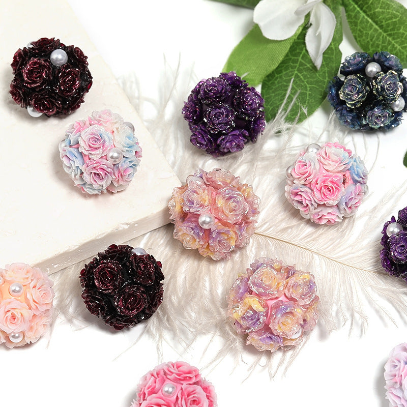 Simulated Soft Rose Clay Drill Ball