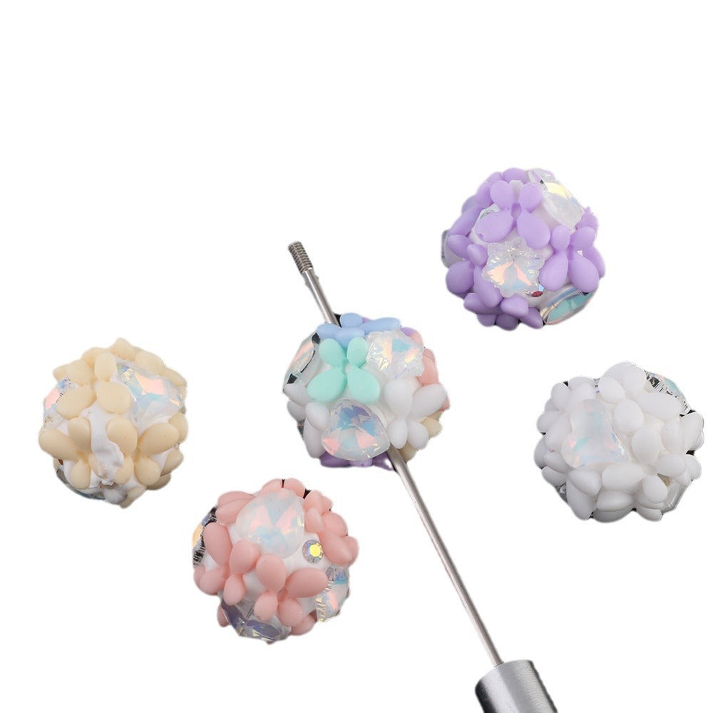 Zircon Butterfly Flower Cluster Ball Diamond Ball