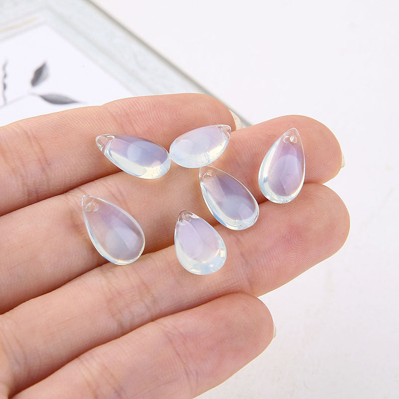 Glass Crystal Mermaid Tears Transparent Water Drop Pendant