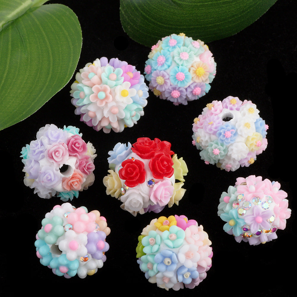Colorful Flower Cluster Ball Drill Ball