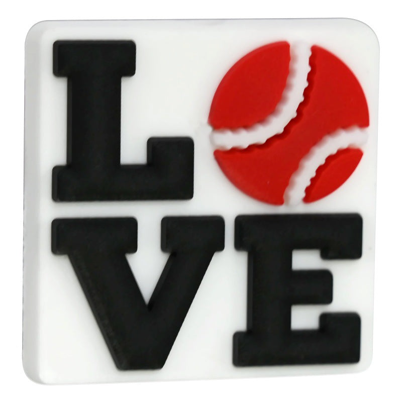Cartoon Sports Series Silicone Focus Beads