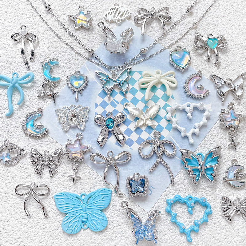 1 pc Alloy Heart Butterfly Cloud Moon Pendant