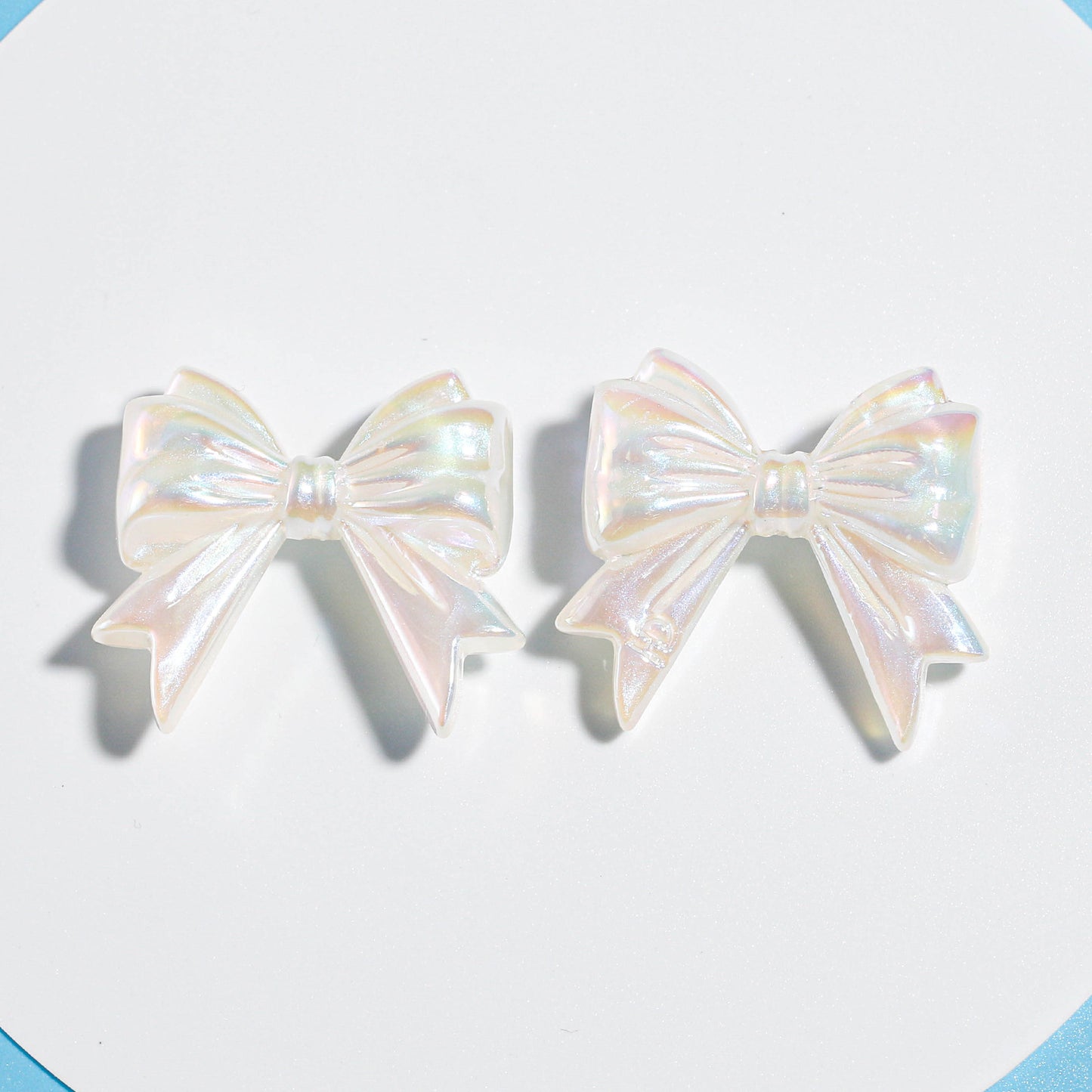Dark Straight Hole through Hole Ribbon Bowknot Beads