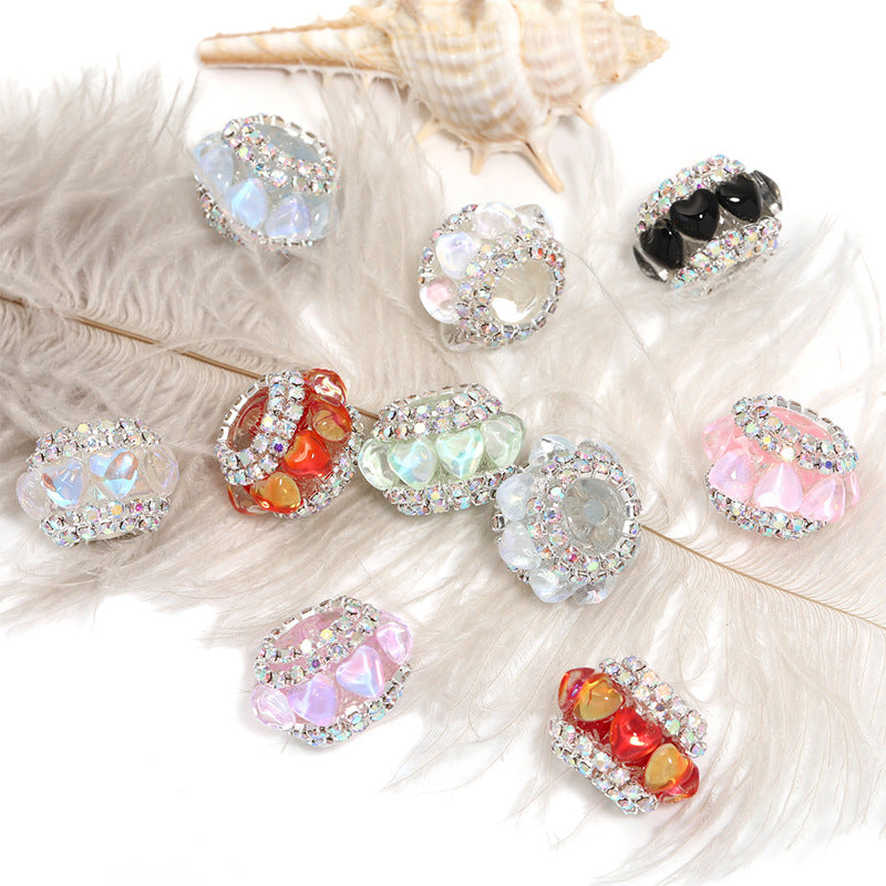 Colorful Full Diamond Round Beads