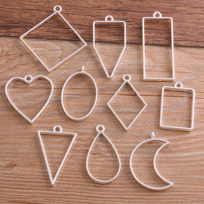7 Colors DIY Alloy Jewelry Geometric Figure Epoxy Mold Frame