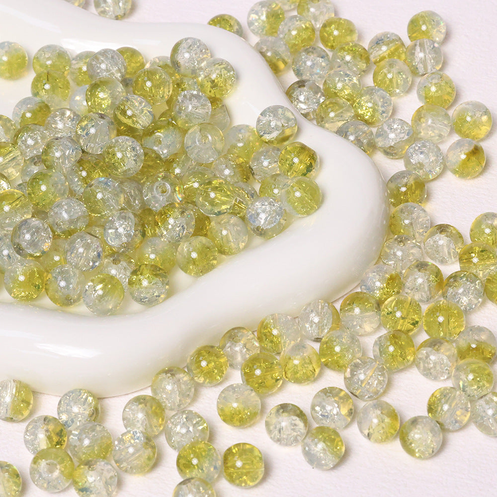 10mm Crackle Beads Jade Glass Beads