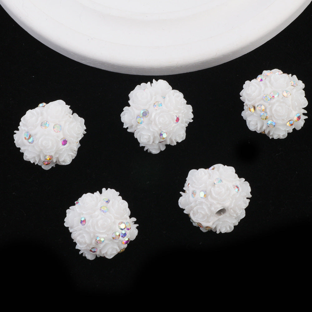 2cm Luminous Inlaid Diamond Flower Ball Diamond Ball