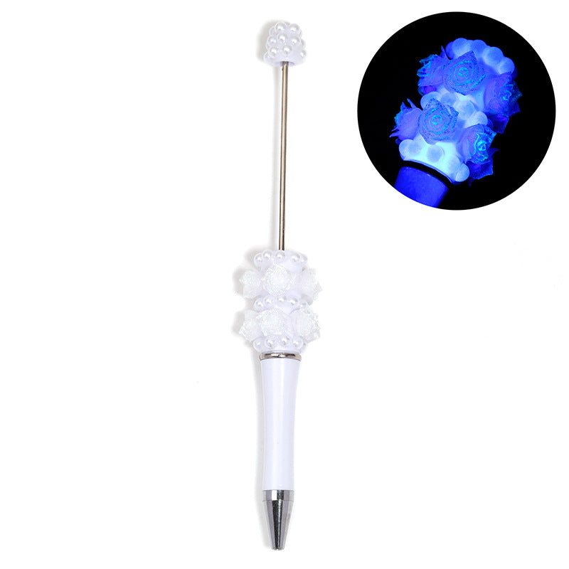 Luminous Rose Beaded Pen