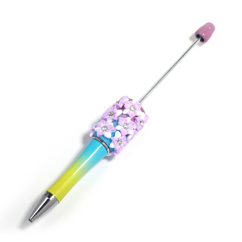 Colorful Flower Full Diamond Beaded Pen