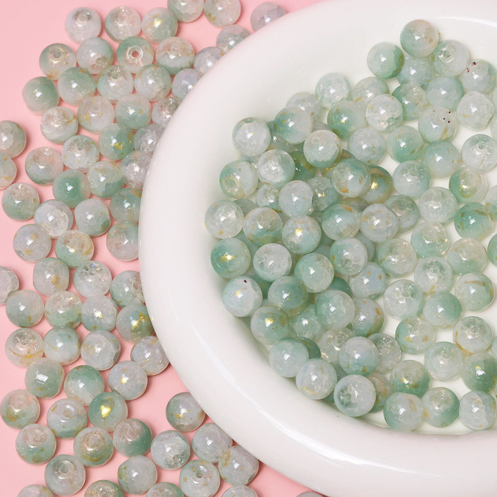 10mm Jade Fragment Glass Beads