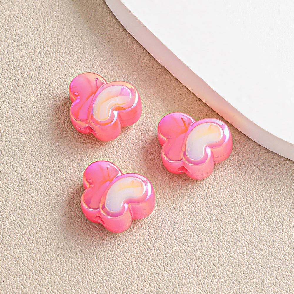 Cartoon Candy Color Butterfly Beads