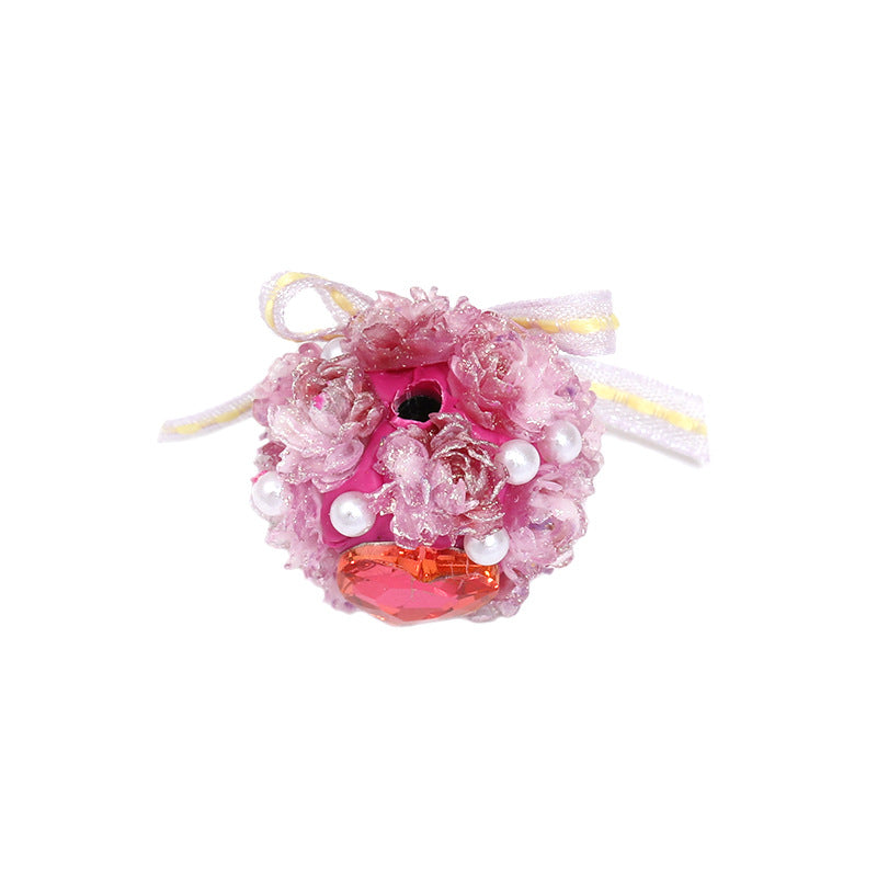 10 Pcs Resin Rose Flower Beads