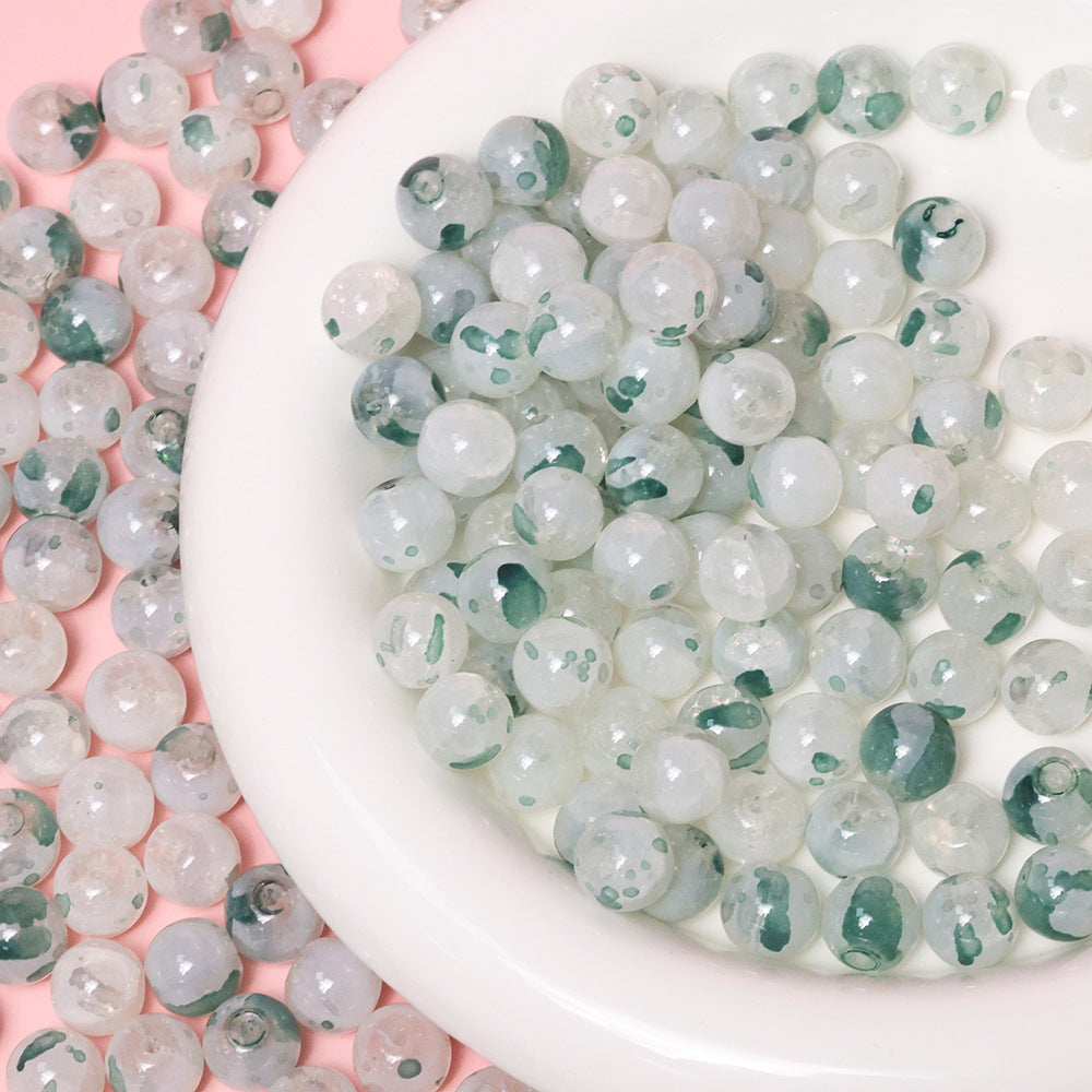 10mm Jade Fragment Glass Beads