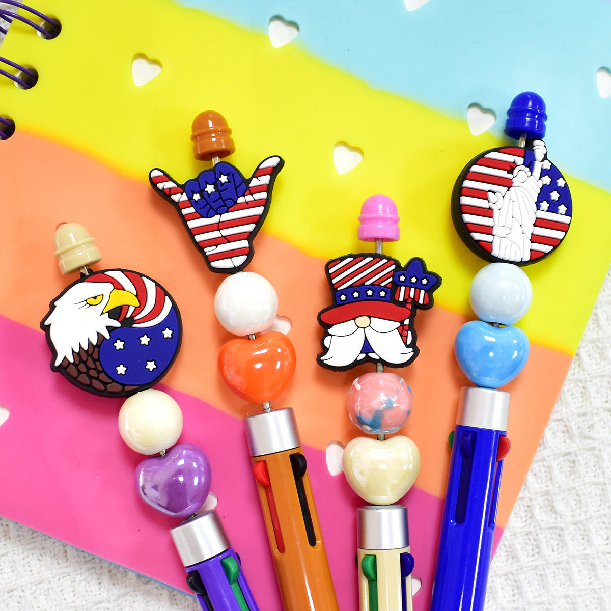 Independence Day Series Silicone Focus Beads Silicone Focus Beads