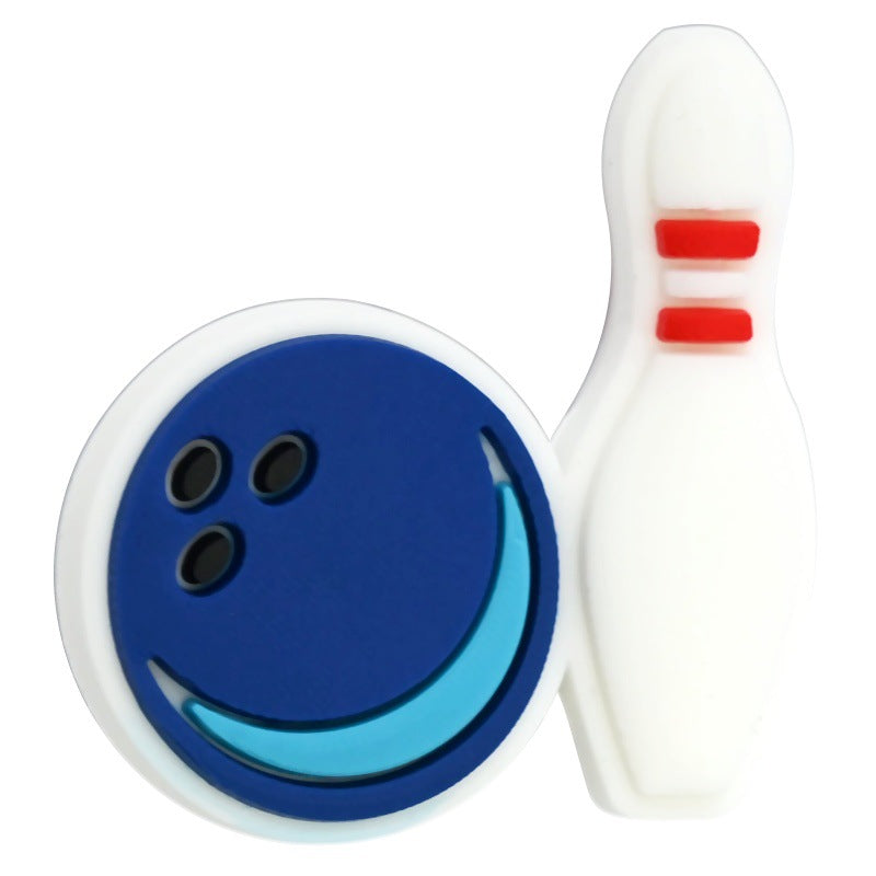 Cartoon Sports Series Silicone Focus Beads