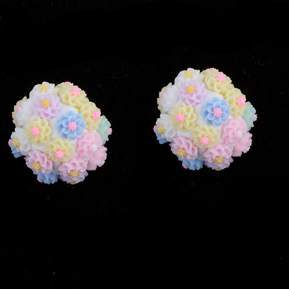Colorful Flower Cluster Ball Drill Ball