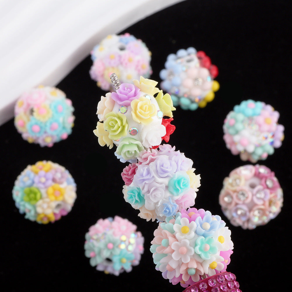 Colorful Flower Cluster Ball Drill Ball