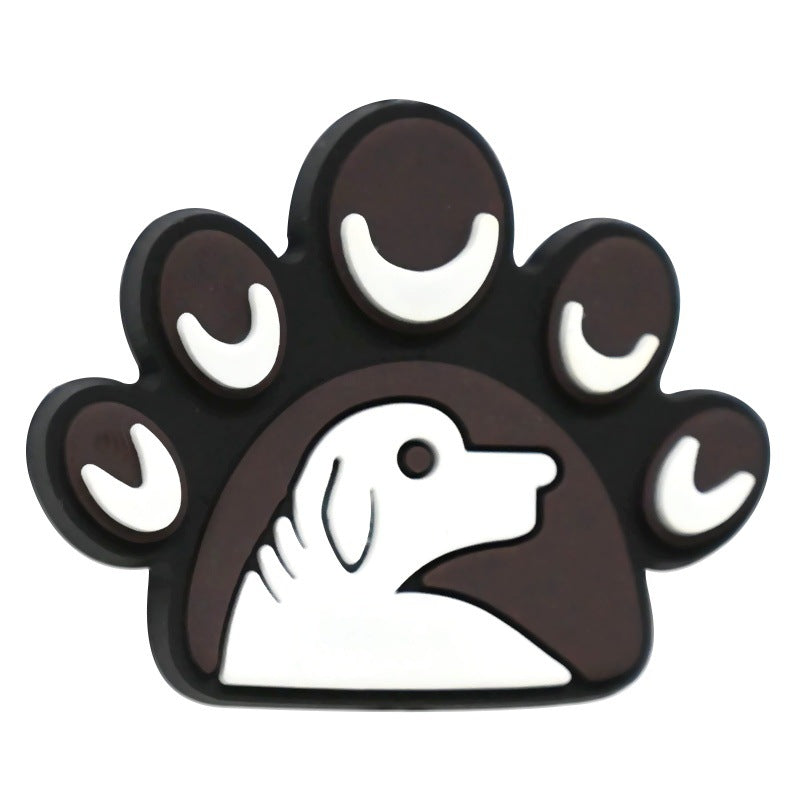 Cartoon Animal Footprint Series Silicone Focus Beads Silicone Focus Beads
