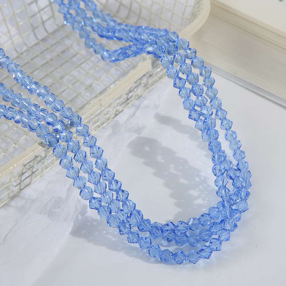 6mm artificial crystal Rhombus Beads Pointed Faceted Beads