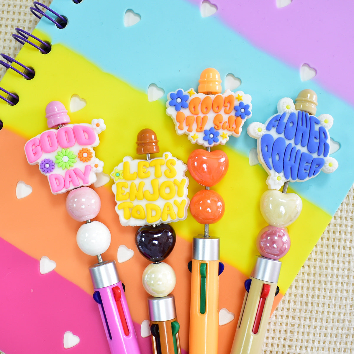 English Phrases Silicone Focus Beads Silicone Focus Beads