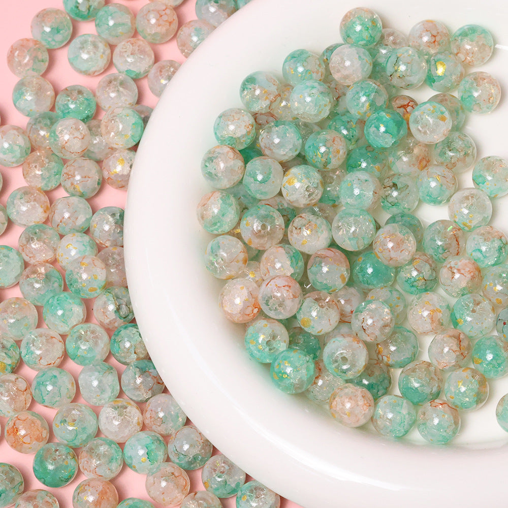10mm Jade Fragment Glass Beads