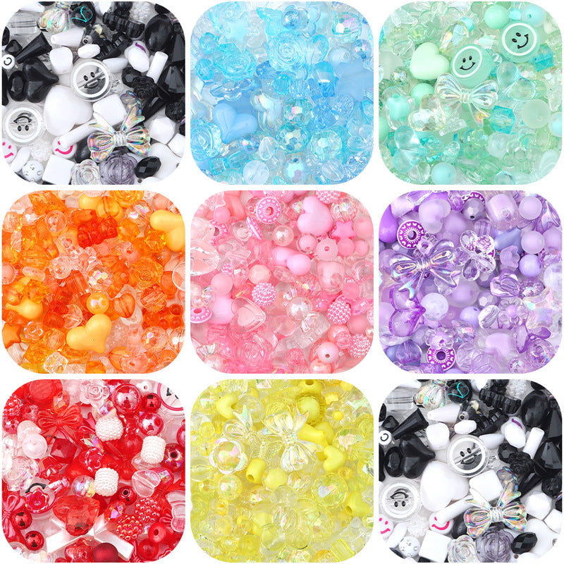 Multi-color Mixed Baroque Style Acrylic Beads