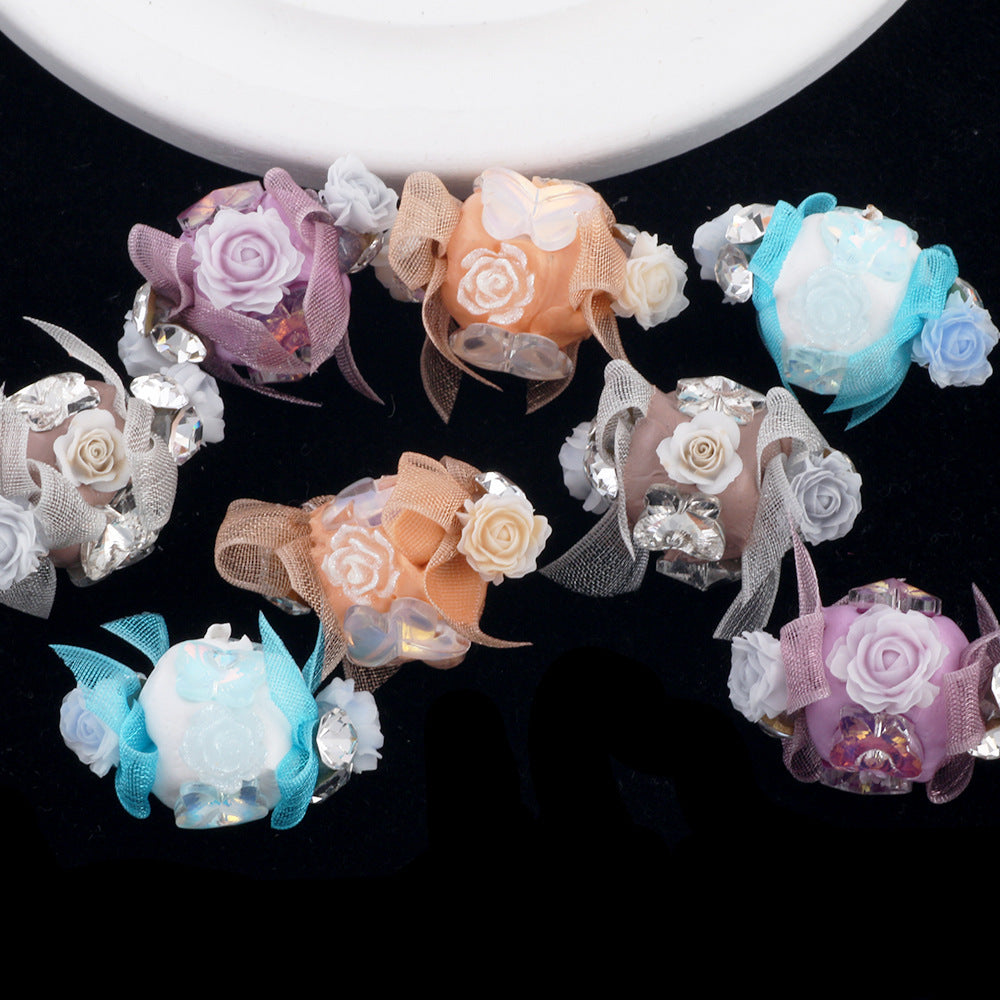 Handmade Cute Ice Cream Rose Flower