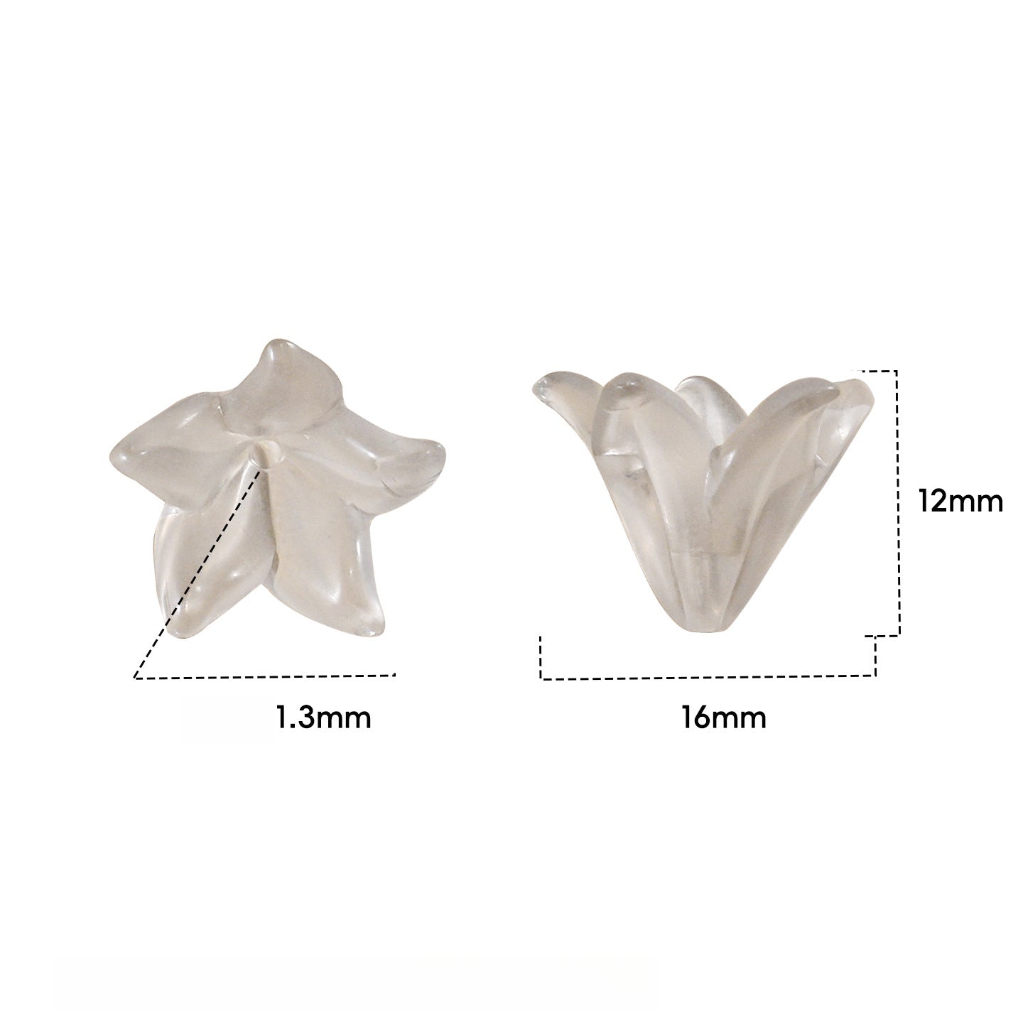 Acrylic Transparent Perfume Lily Flowers