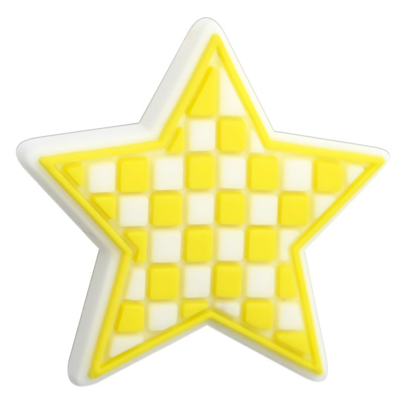 Grid Star Series Silicone Focus Beads