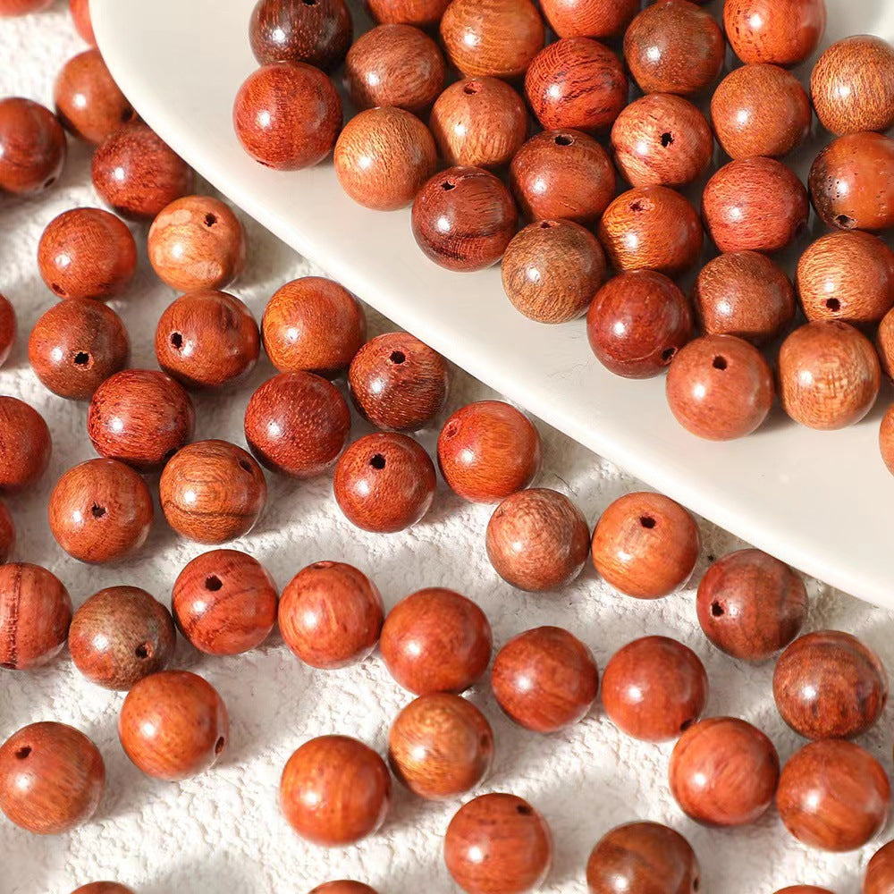8MM Wooden Beads Loose Beads Ancient Style Natural Solid Wood Round Beads