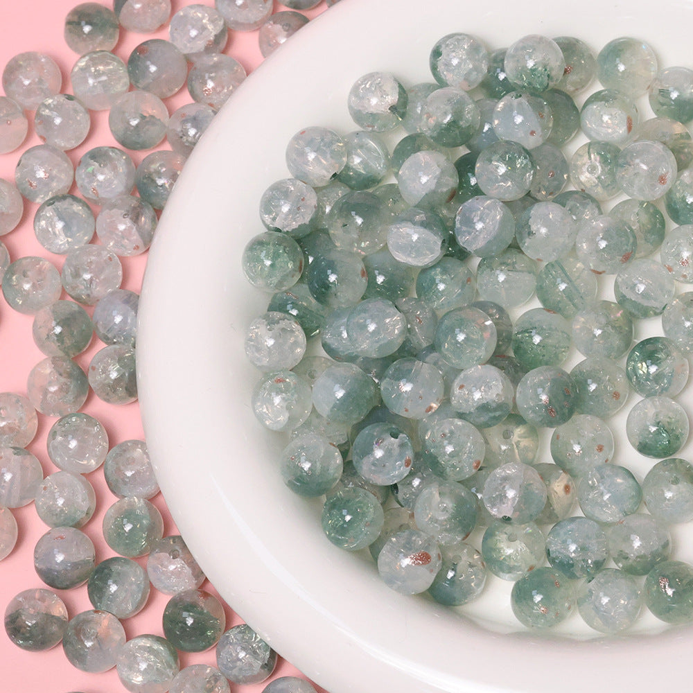10mm Jade Fragment Glass Beads