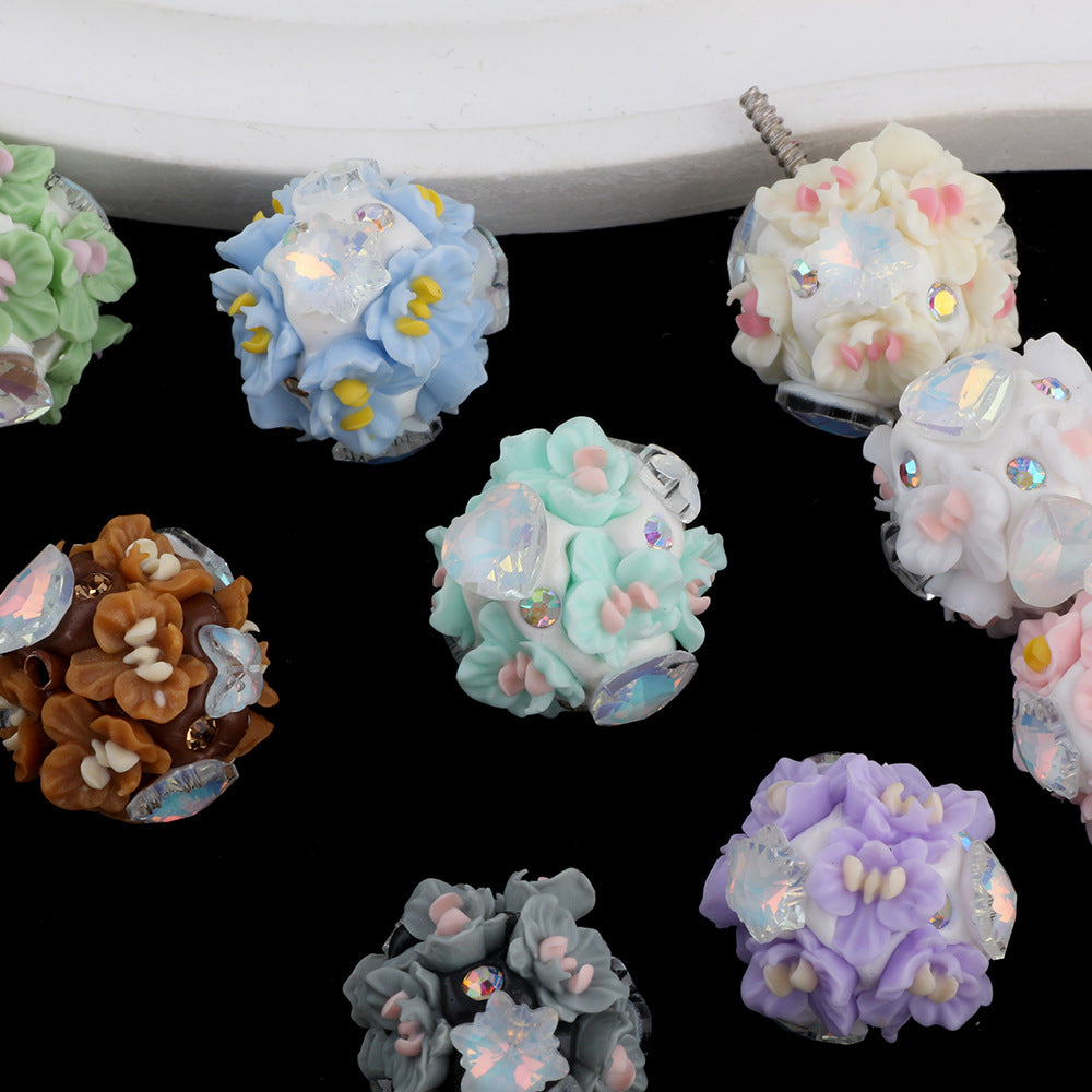 Zircon Flower Cluster Ball Flower Ball Diamond Ball