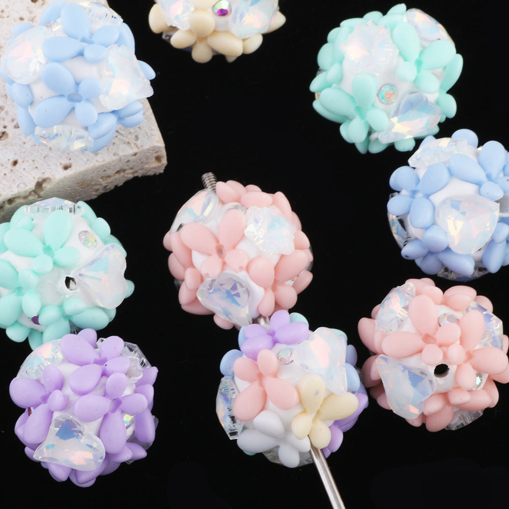 Zircon Butterfly Flower Cluster Ball Diamond Ball