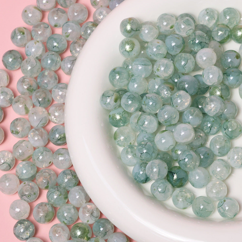 10mm Jade Fragment Glass Beads