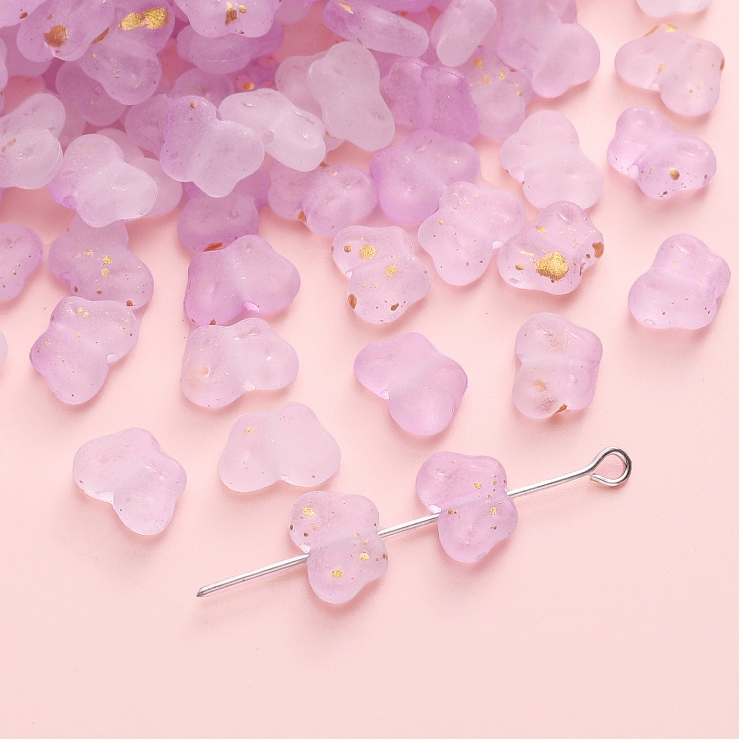 Small Butterfly Beaded Acrylic 10*7 Gradient Butterfly