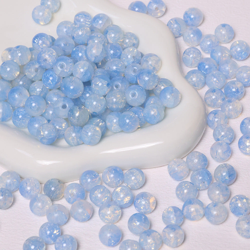 10mm Crackle Beads Jade Glass Beads