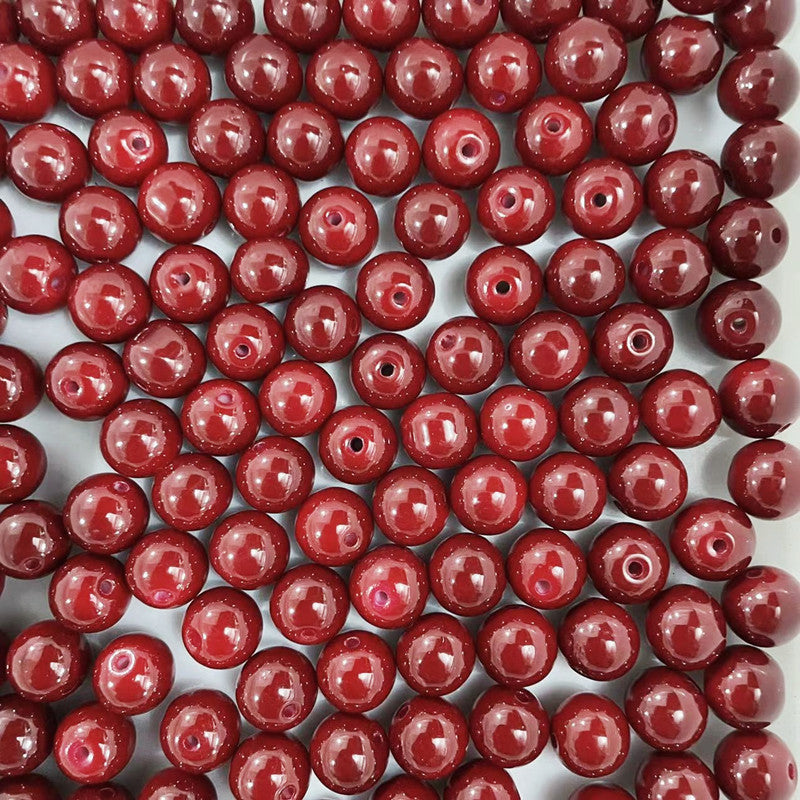 8mm two-color glass beads
