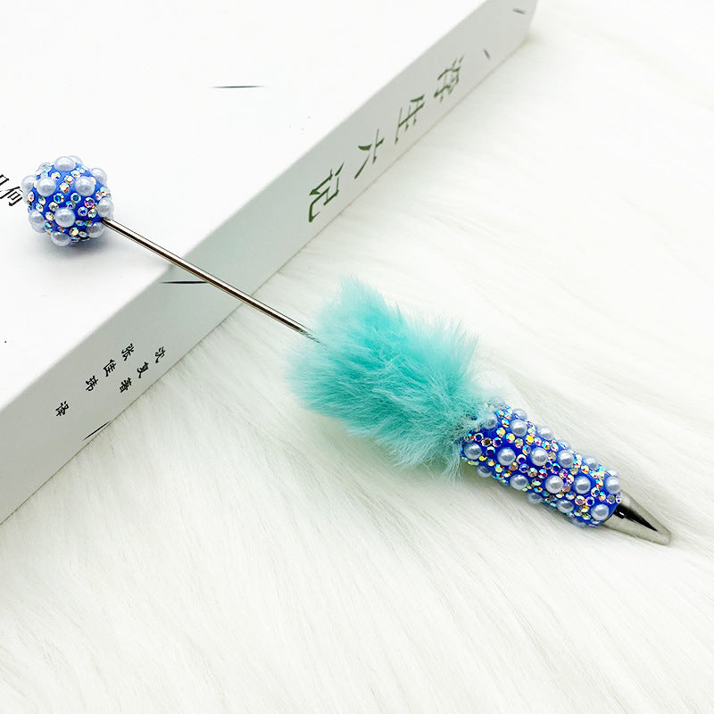 Heavy Craft Plush Pearl Full Diamond Pen