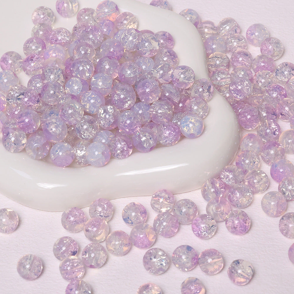 10mm Crackle Beads Jade Glass Beads
