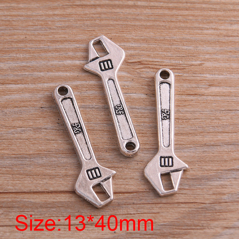 13*40mm Daily Supplies Wrench Pendant Necklace Accessories