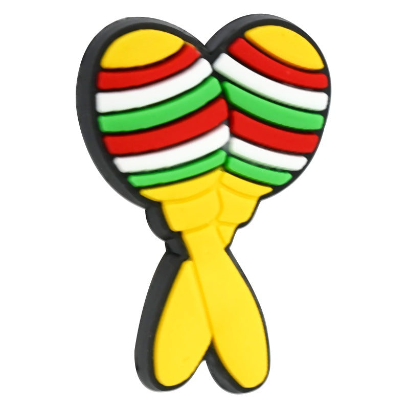 Cartoon Beads Mexican Cactus Series Silicone Focus Beads