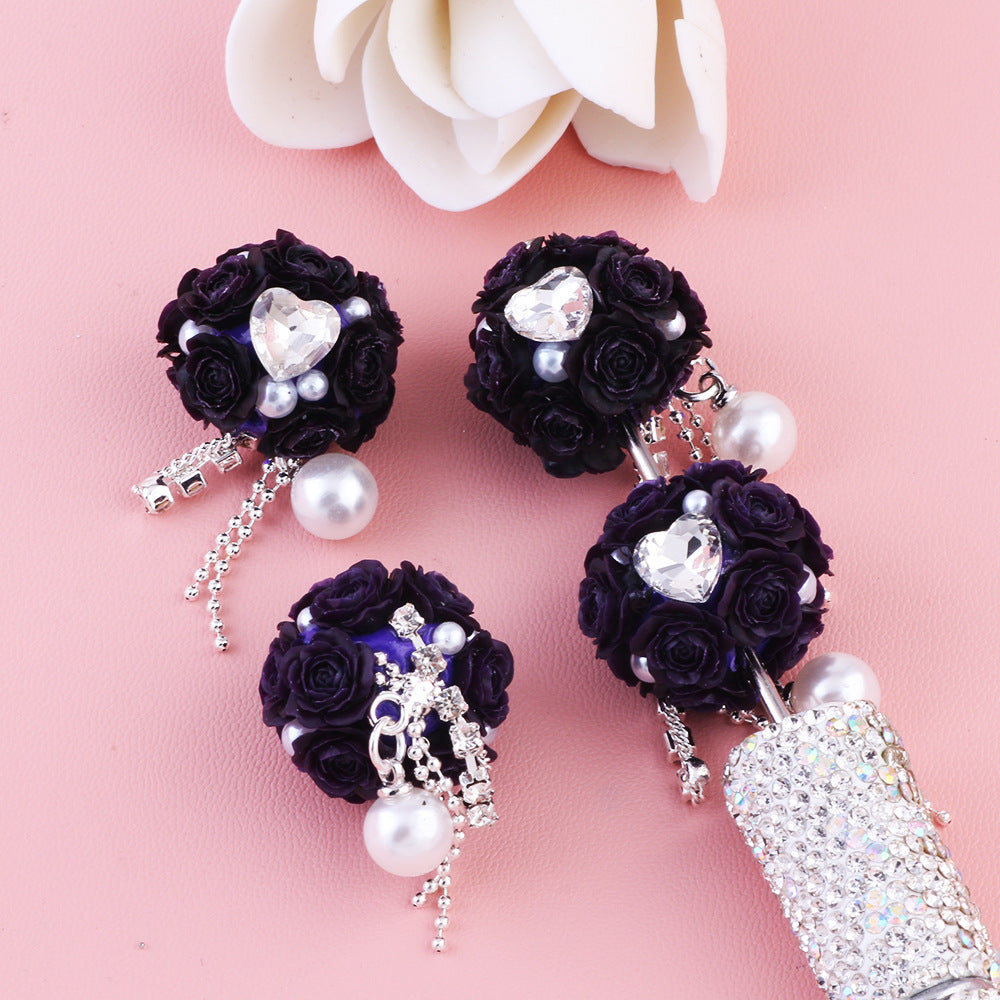 Rose Pearl Tassel Flower Ball
