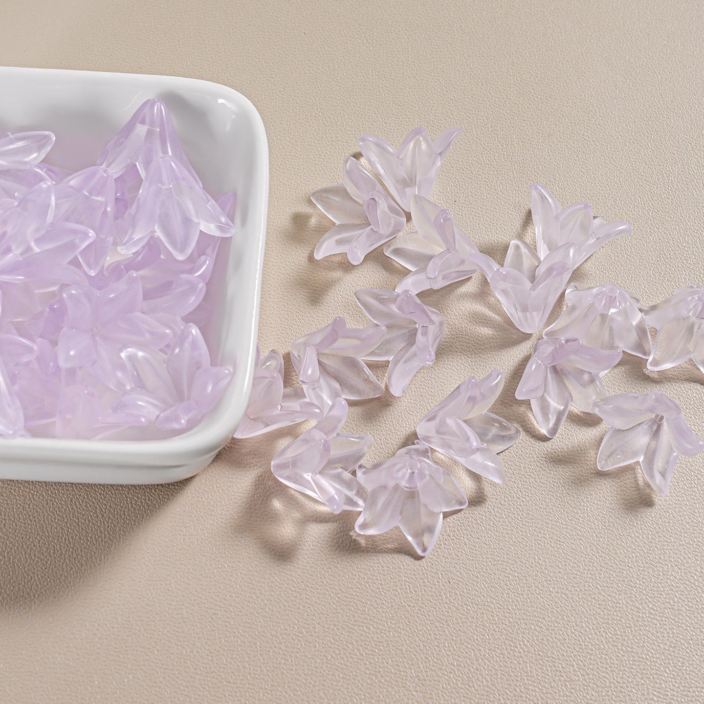 Acrylic Transparent Perfume Lily Flowers