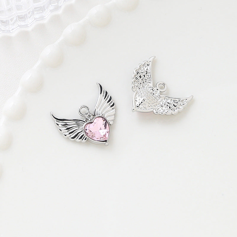1 pc Sweet Cool Style Bowknot Gold Zircon Pendant